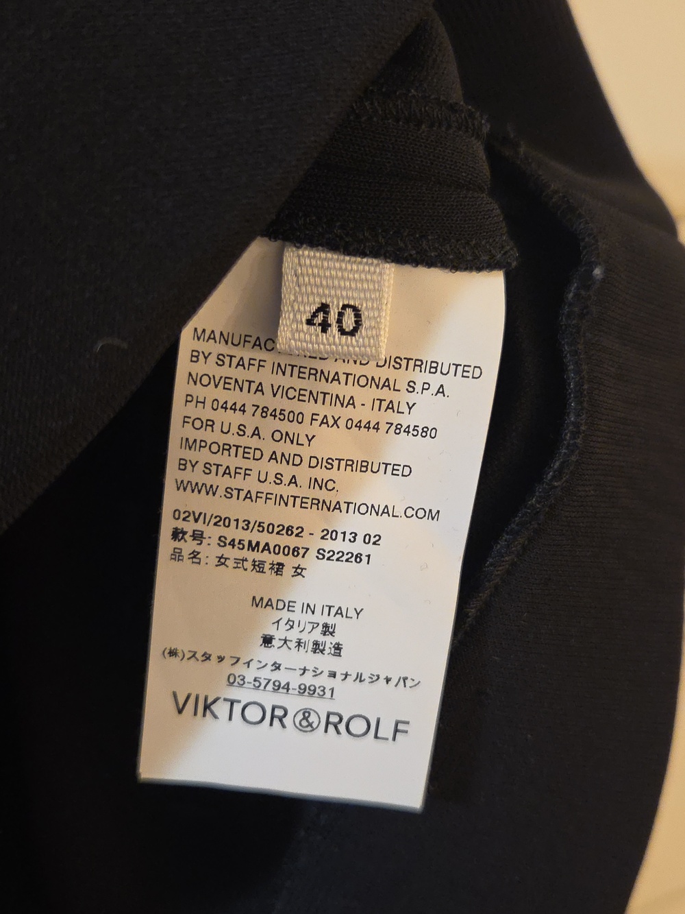 Y2K Viktor & Rolf Black Mini Skirt Vintage- IT 40, US 4 - Picture 3 of 4